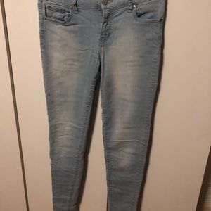 Celebrity pink light wash jeans